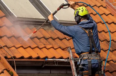 Démoussage et hydrofuge de toiture à Mirville